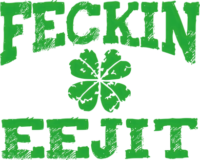 St Patricks Day Feckin Eejit Funny Irish Drinking Gift Kids Long Sleeve Shirt