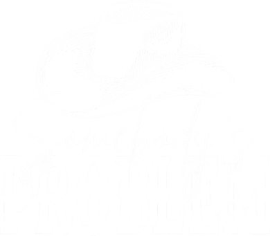 Somebody's Problem Western Country Cow Morgan Fan Hoodie