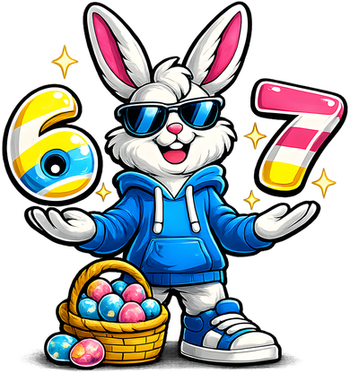 Six Seven 67 Easter 6-7 Bunny Basket Stuffers Toddler Hoodie