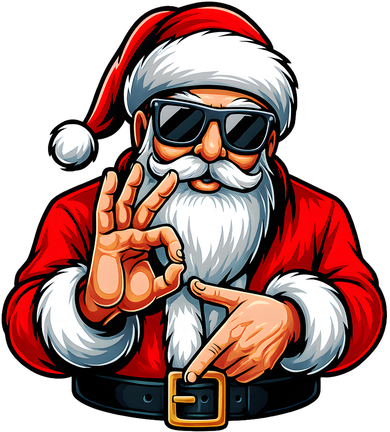 Six Seven 6 7 Meme Santa Christmas Kids T-Shirt