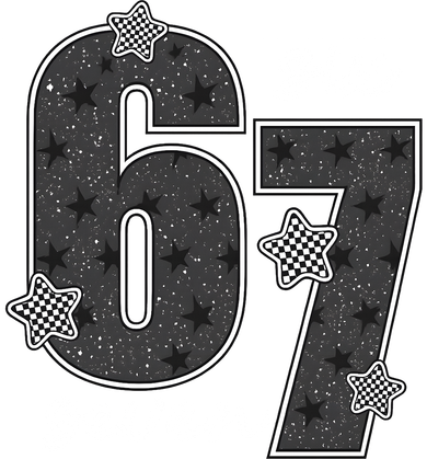 Six Seven 6-7 Meme 67 Classic Retro Golf Towel