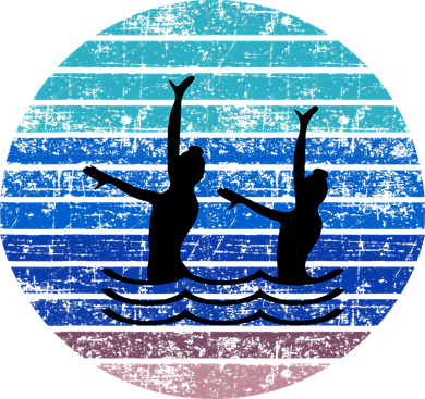 Synchron Swim Artistic Synchronized Swimming Swimmers Button