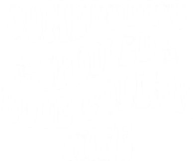Somebodys Spoiled Blue Collar Wife Mother's Day Groovy Women's Long Sleeve Shirt
