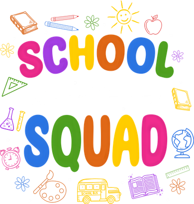 School Squad Colorful Education Fun T-Shirt