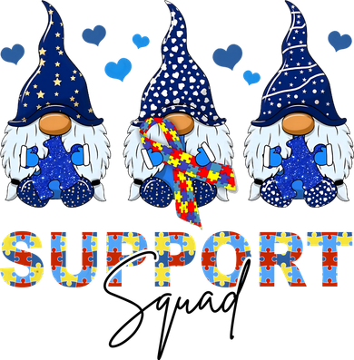 Support Squad Gnome Autism Awareness Month Coffee Mug