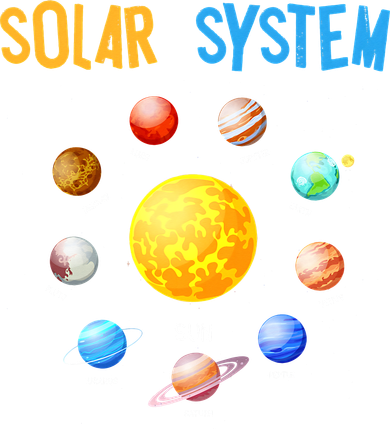 Solar System Planets Space Science Pajama Set