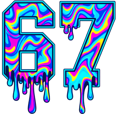 Swirl Six Seven Drip Cool Trippy 6-7 Meme Doddie Hoodie