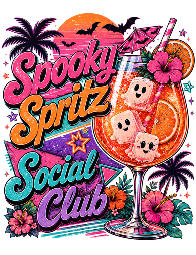 Spooky Spritz Social Club Bucket Hat