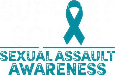 Support Squad Sexual Assault Awareness Month Teal Ribbon Kids T-Shirt