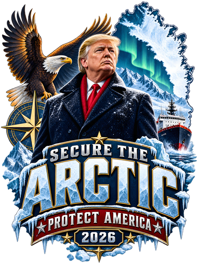 Secure The Arctic Protect America Trump 2026  Doggie Tank