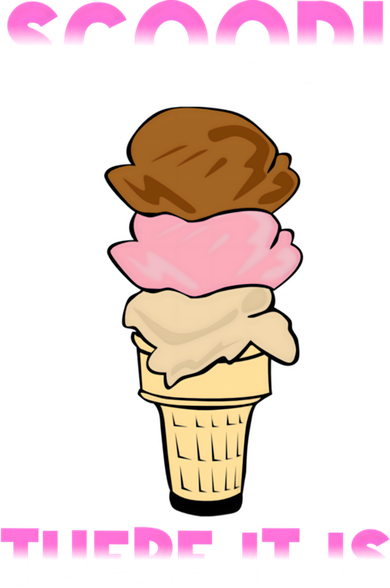 Scoop There It Is Tag Team Funny Ice Cream Pun Sweet Tooth Cute Gift Toddler Long Sleeve