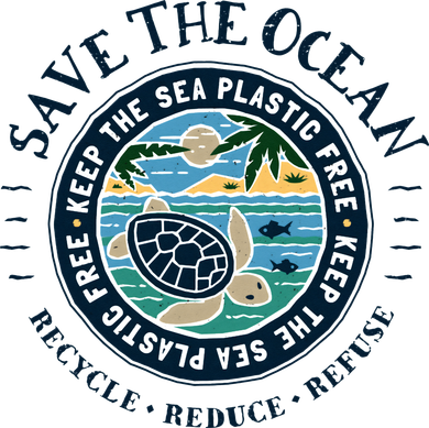 Save The Ocean Keep The Sea Plastic Free Turtle Scene Women's Tank Top