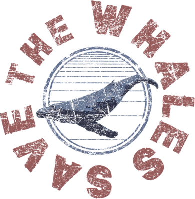 Save The Whales 80s Retro Vintage Gift Doggie Tank