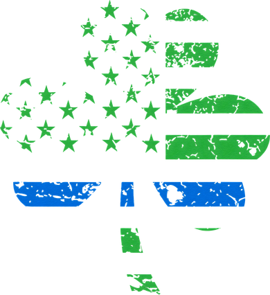 Shamrock USA Flag Thin Blue Line Police St Patricks Day Kids T-Shirt