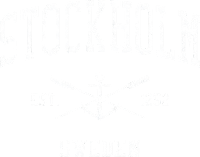 Stockholm Vintage Crossed Oars & Boat Anchor Sports Kids Hoodie