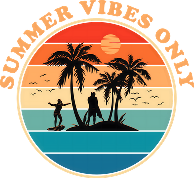 Summer Vibes Only Retro Beach Sunset Kids Sweatshirt