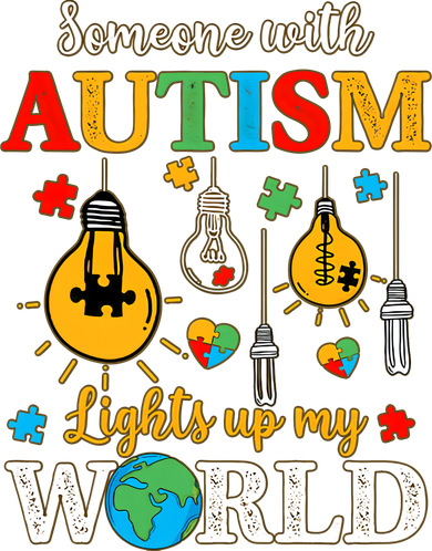 Someone With Autism Lights Up My World Autistic Awareness Autism Awareness Hat
