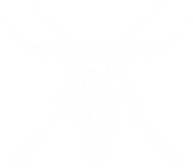 Skull With Crossed Guns And Horns Doggie Tank