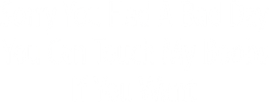 Sorry You Had A Bad Day You Can Touch My Boobs Women's Long Sleeve Shirt