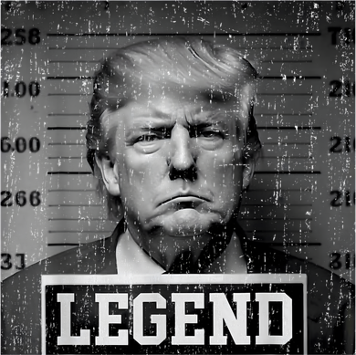 Trump 2024 Mugshot President Legend Hoodie