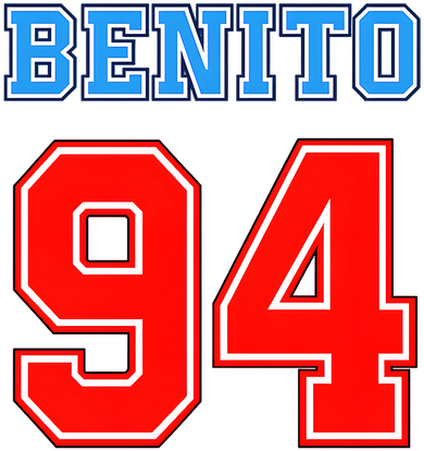 Team Benito 94 Jersey Number Coffee Mug
