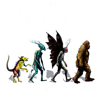 The Cryptids Bigfoot Mothman Wendigo Chupacabra Creatures Kids Hoodie