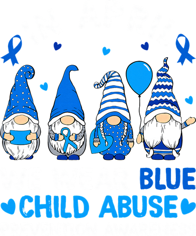 Teachers Cute Child Abuse Prevention Awareness Blue Kids T-Shirt