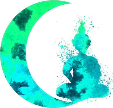 Turquoise Crescent Moon And Buddha Gift Kids Hoodie