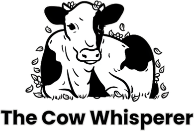 The Cow Whisperer Cute Black And White Resting Cow Coffee Mug