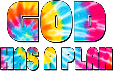 Tie Dye God Has A Plan Kids Long Sleeve Shirt