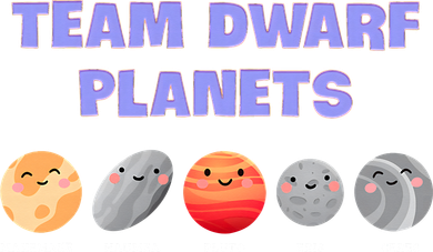 Team Dwarf Planets Pluto Funny Astronomy Science Toddler Long Sleeve
