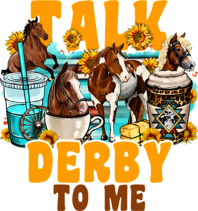 Talk Derby To Me Horse Western Horses Coffee Cups Women's Hoodie
