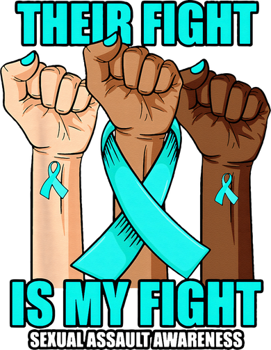 Their Fight Is My Fight Hand Sexual Assault Awareness Baby Bodysuit