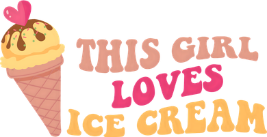 This Girl Loves Ice Cream Cute Gift Backpack