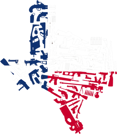 Texas gun map 2nd amendment Kids Long Sleeve Shirt