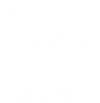 This Girl Runs On Jesus And Archery Kids T-Shirt