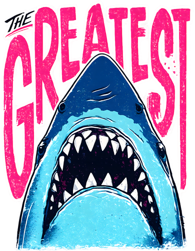 The Greatest Shark Great White Doddie Hoodie