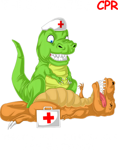 Trex Hates Cpr That's Why Dinosaurs Are Extinct Toddler Hoodie