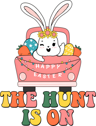 The Hunt Is On Easter Bunny Holiday Women's Sweatshirt