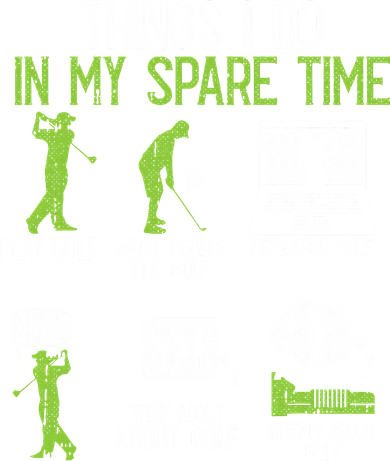 Things I Do In My Spare Time Golf Player Cool Golfing Golfer Tote Bag