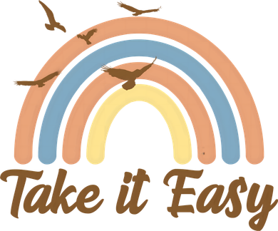 Take It Easy Rainbow Mental Health Tumbler