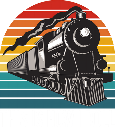 This Is How I Roll Train, Funny Locomotive & Railroad Lover Women's Long Sleeve Shirt