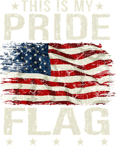 This Is My Pride Flag USA American 4th of July Patriotic Kids T-Shirt