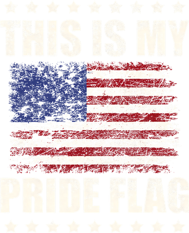 This Is My Pride Flag USA American 4th of July Patriotic Kids Hoodie