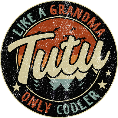 Tutu Like A Grandma Only Cooler Retro Mother's Day Women's Hoodie
