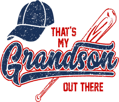That's My Grandson Out There Baseball Inspired Double Play Women's Long Sleeve Shirt