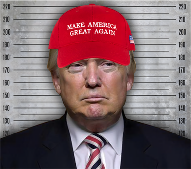 Trump Mugshot MAGA Kids T-Shirt