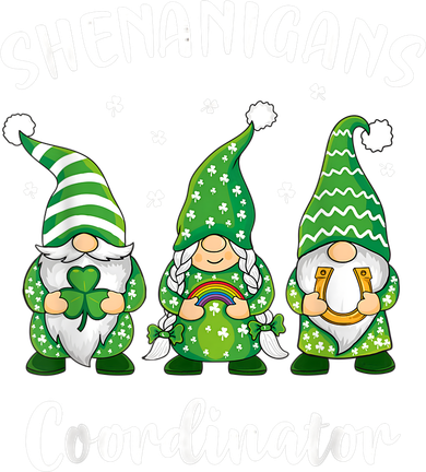 Teacher Mom St Patricks Day Shenanigans Coordinator Gnome Button