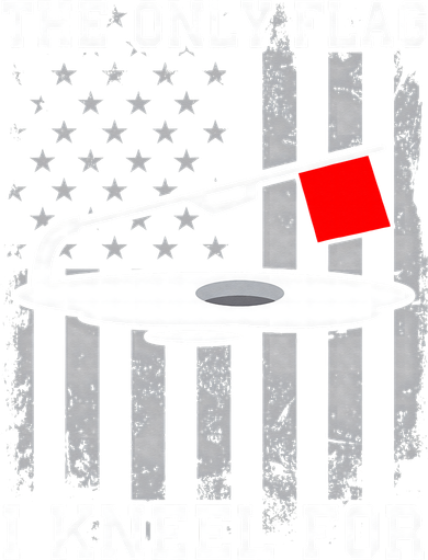 The only Flag I Kneel for Funny Ice Fishing Fisherman Hat