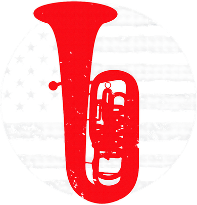Tuba Player American USA Flag 4th Of July Vintage Beanie
